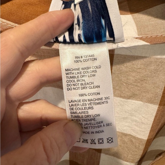 Anthropologie checkered romper size 12 - Picture 2 of 6